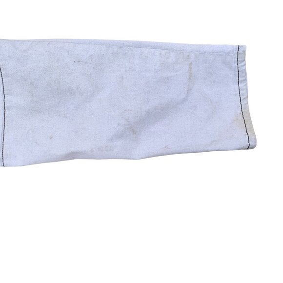 VINTAGE True Religion Jeans Size 36 MOTO White Stained - Picture 2 of 12